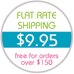 Flat rate shipping!