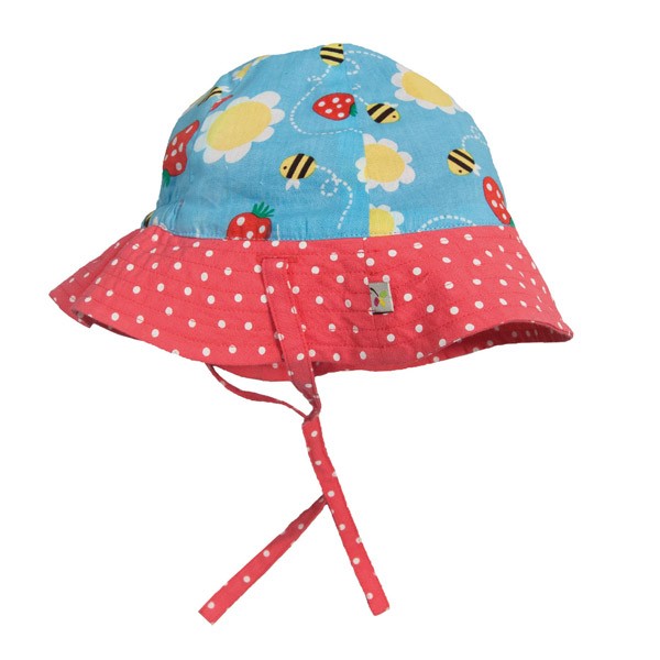 Organic Cotton Reversible Sunhat – Summer Bees