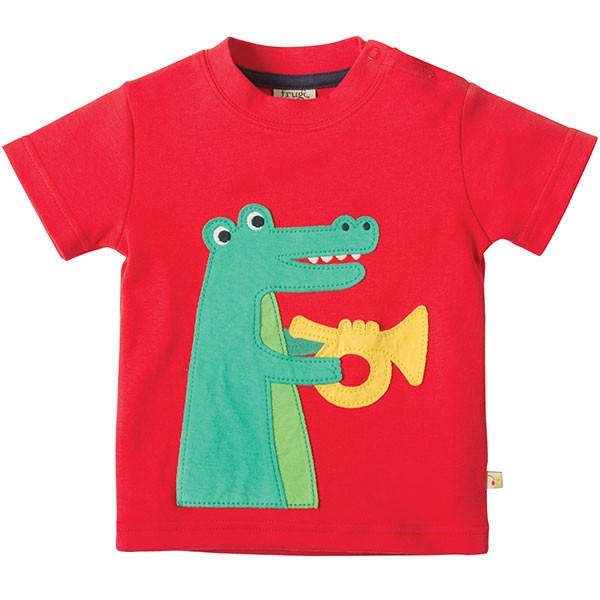 Frugi Organic Musical Crocodile T-Shirt