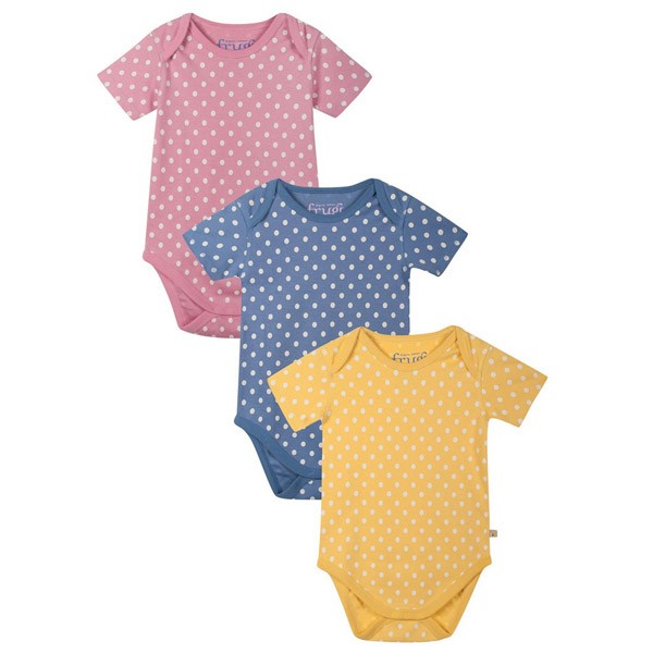 Frugi Organic Dotty Bodysuits 
