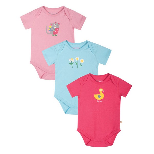 Frugi Organic Cotton Onesies for Girls 