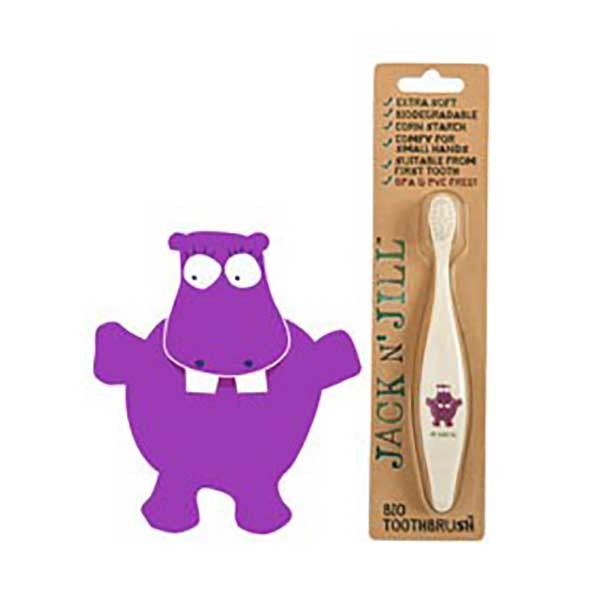 Jack N' Jill Biodegradable Toothbrush - Hippo