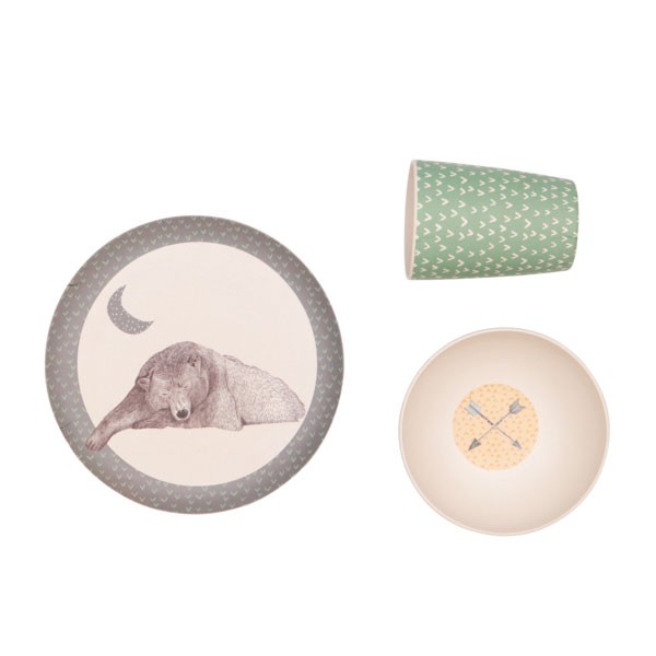 Bamboo 3-piece Hungry Bear Set 1