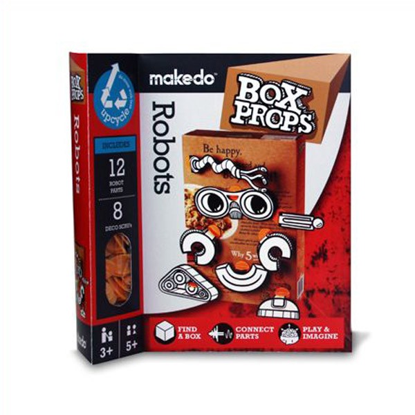 Makedo Box Props Robot Faces