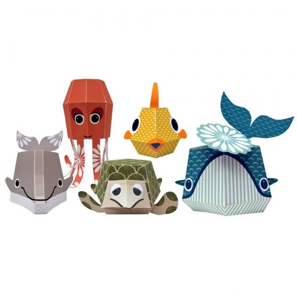Recycled Paper Animals – The Marine Team