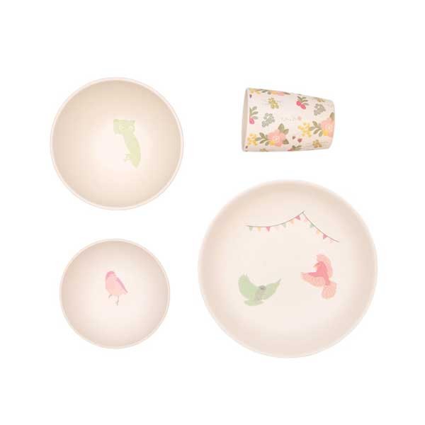 Bamboo 4-piece Woodland Supper Set