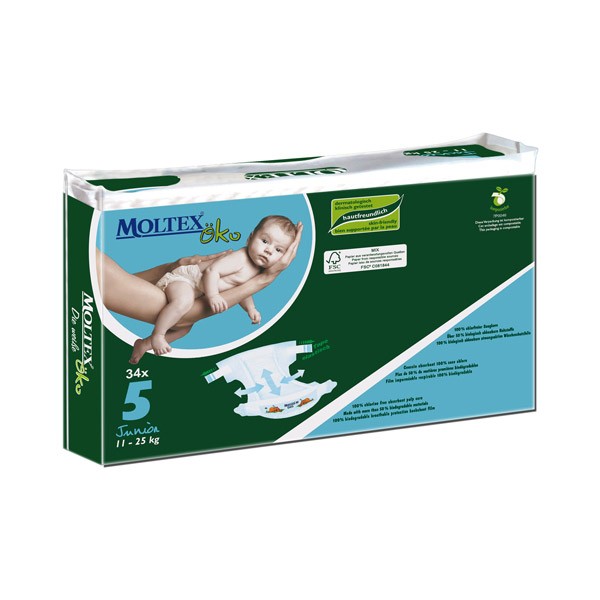 Moltex Eco Disposable Nappies – Junior (11-25 kg)