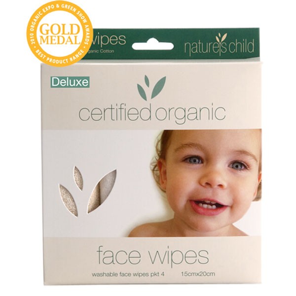 Organic Cotton Face Wipes- 4 Pkt 