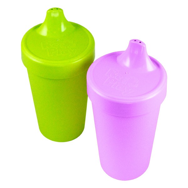 Re-Play Spill-proof Cups 2-pack (purple & green)