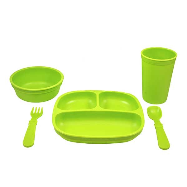 Re-Play Toddler Feeding Set - Green
