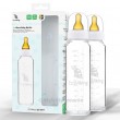 EcoViking Glass Baby Bottles - Twin Pack 