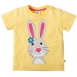 Frugi Organic Rabbit T-Shirt (yellow pin-spot)