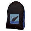 Onya Backpack - Black/Teal Whale