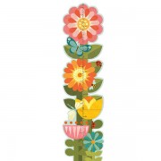Petite Collage Growth Chart - Garden Flowers