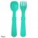 RePlay Utensils - Fork & Spoon Aqua